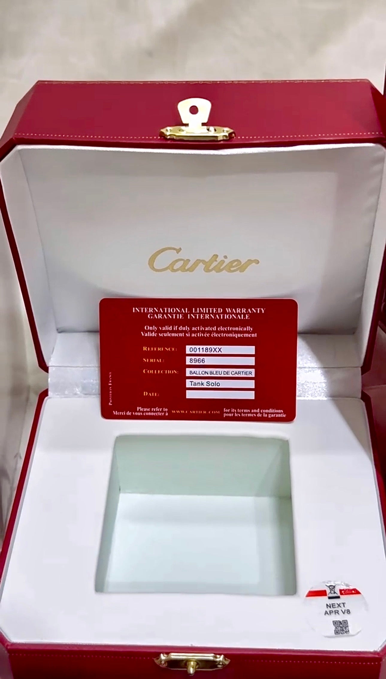 Cartier Tank Must(Green lacquered dial) Clone'