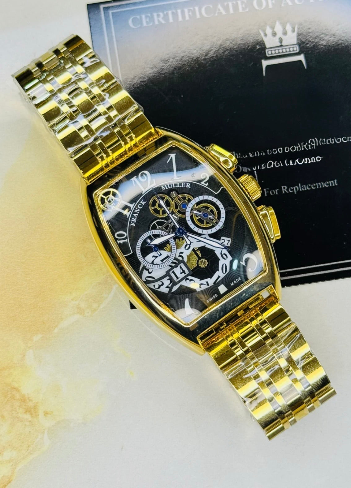 Frank Muller 8083 CC GD FO Chronograph' (Gold) Master AAA. Copy