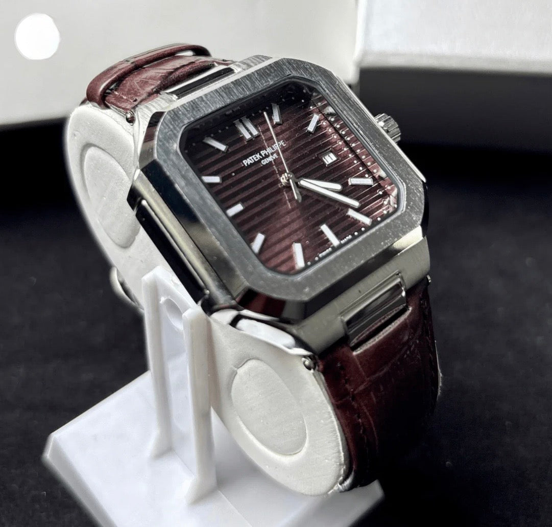 Patek philippe Cubitus - Smooth Movement - Leather Strap