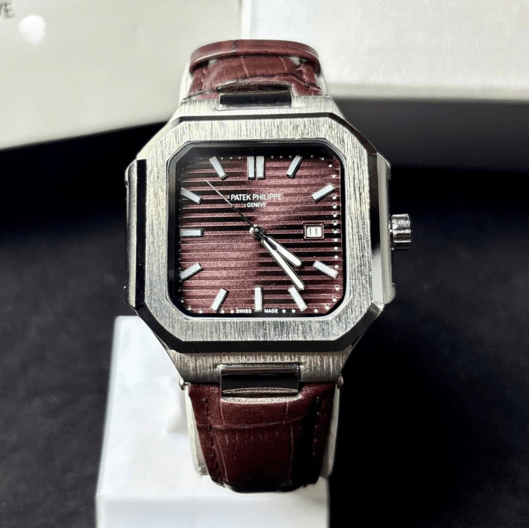 Patek philippe Cubitus - Smooth Movement - Leather Strap