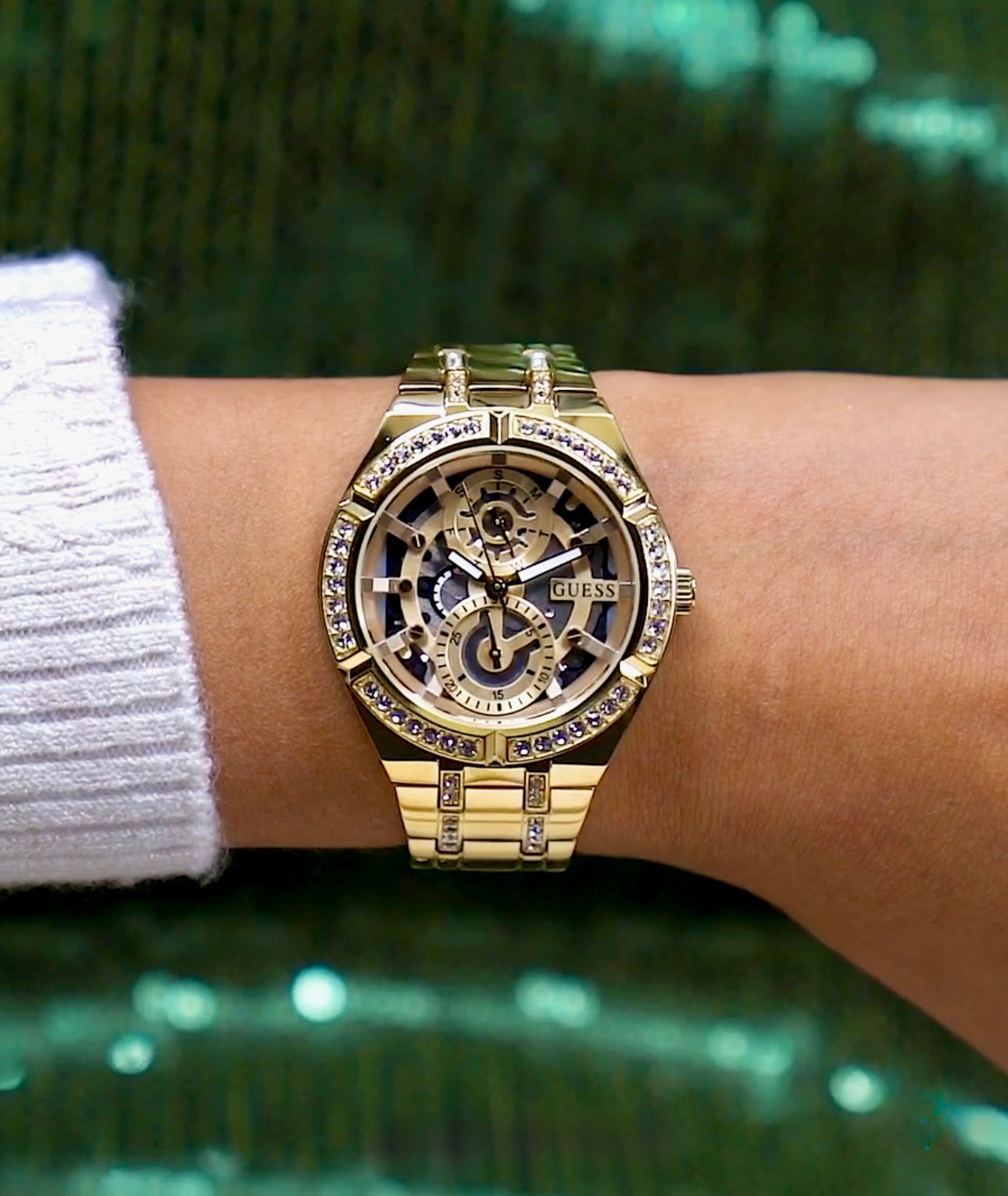 GUESS Ladies Gold Tone GW0604L2